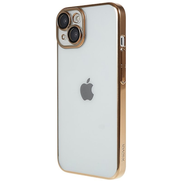 X-LEVEL Mobilskal till iPhone 13 TPU+PC Electroplating Guld