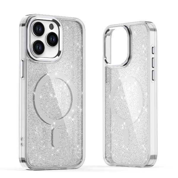 Mobilskal för Samsung Galaxy S26 MagSafe Glitter - Vit Vit