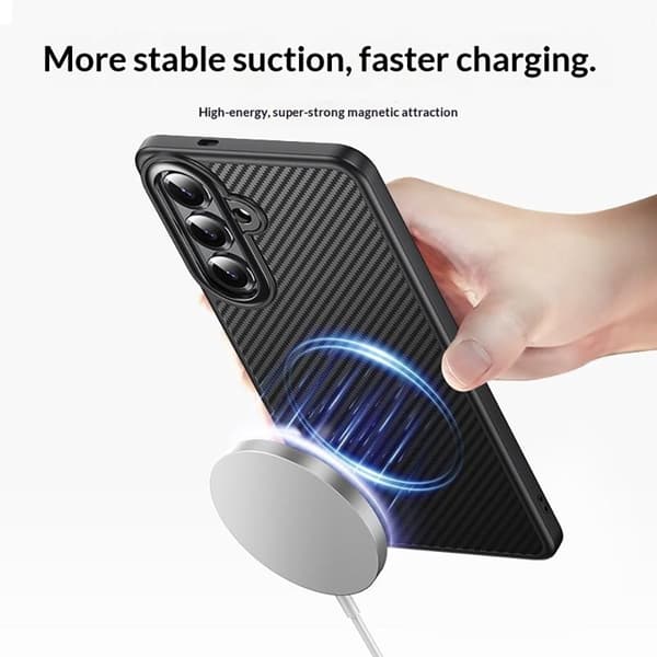 Mobilskal för Samsung Galaxy S26 Plus Magnetiskt PC + TPU - Svart