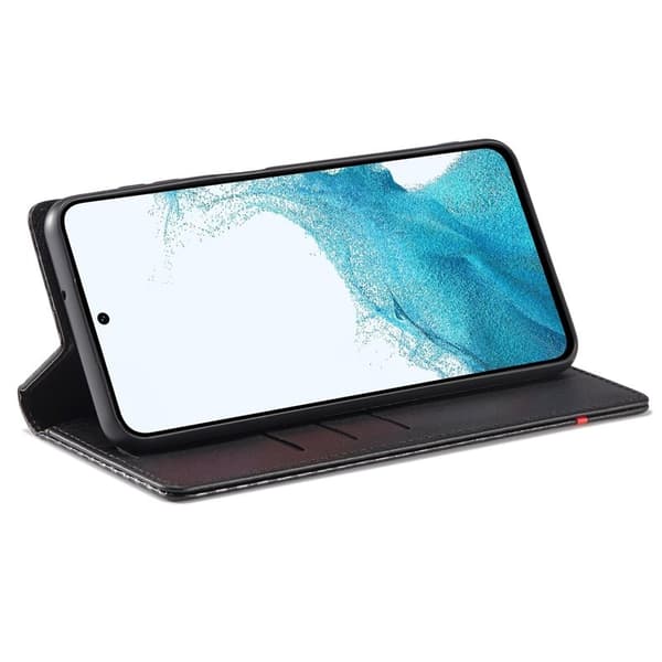 LC.IMEEKE Samsung Galaxy A54 5G Plånboksfodral Konstläder - Vit