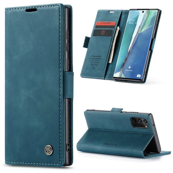 CASEME 013 Series Plånboksfodral för Samsung Galaxy Note20 - Grön