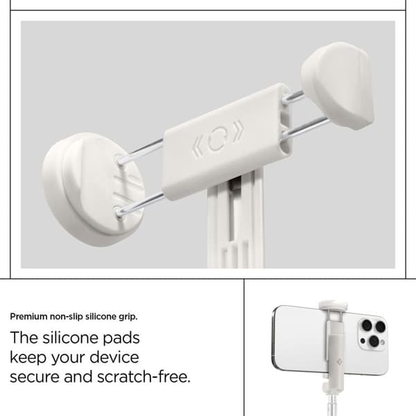 Spigen Selfie Stick Stativ Bluetooth S541W - Hvid Vit