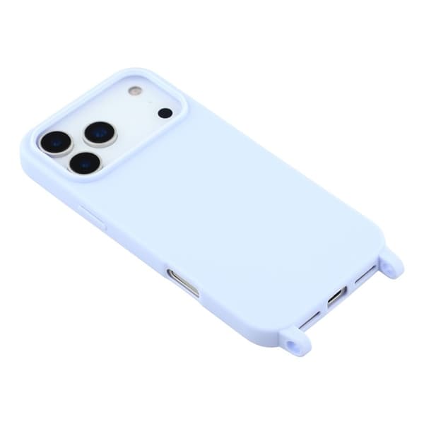 Mobilskal till iPhone 17 Pro Max TPU med Hål för Rem - Ljuslila Lila