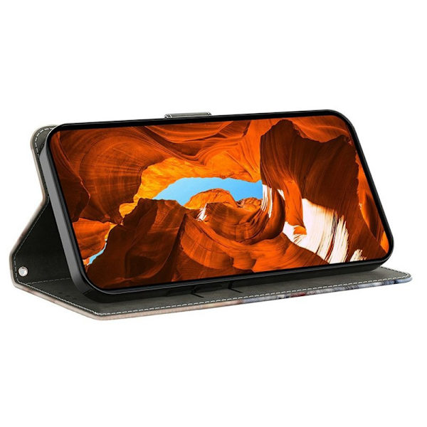 Plånboksfodral för Samsung Galaxy S26 Plus Fällbart Ställ Konstläder Mönster
