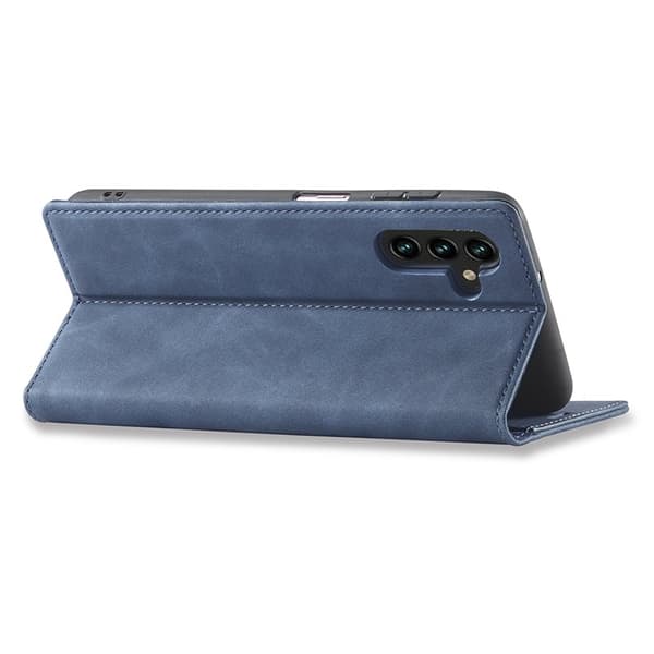 LC.IMEEKE Samsung Galaxy S25 Plånboksfodral Konstläder - Blå