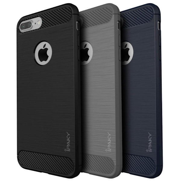 iPaky TPU-kuori iPhone 7 Plus - Musta Black
