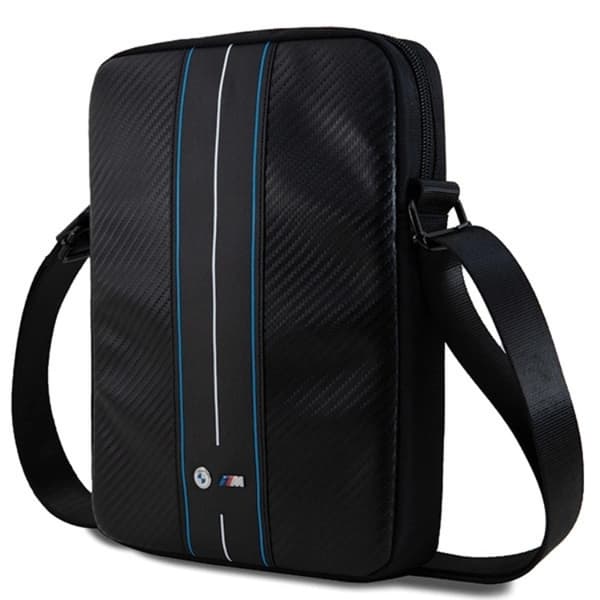 BMW Tablet Väska 8'' Carbon & Blå Stripe - Svart Black