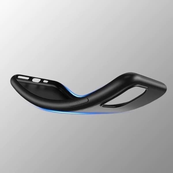 iPhone 14 Pro Max -kuori, pehmeä, joustava geeli - musta Black