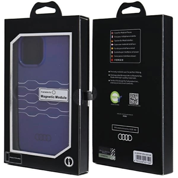 Audi iPhone 13 Pro Max Mobilskal Magsafe IML - Blå
