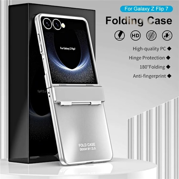 Mobilskal till Galaxy Z Flip7 Electroplating - Silver Silver