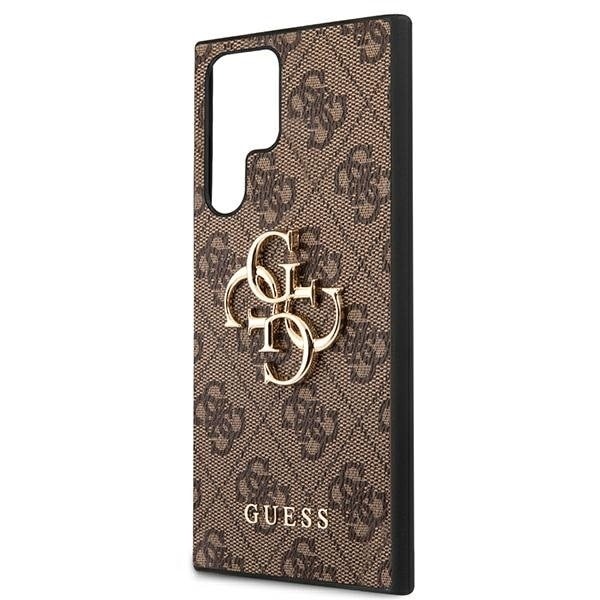 Guess Big Metall Logo Skal Galaxy S22 Ultra - Brun Brun