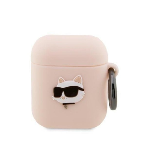 Karl Lagerfeld AirPods 1/2 Skal Silicone Choupette Head 3D - Ros