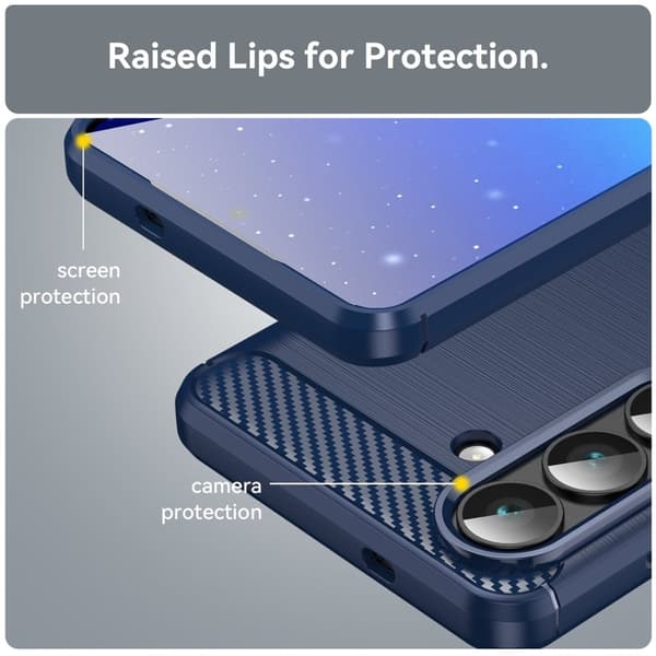 WANLONFENG Mobilskal till Samsung Galaxy S26 TPU LS Serie - Blå