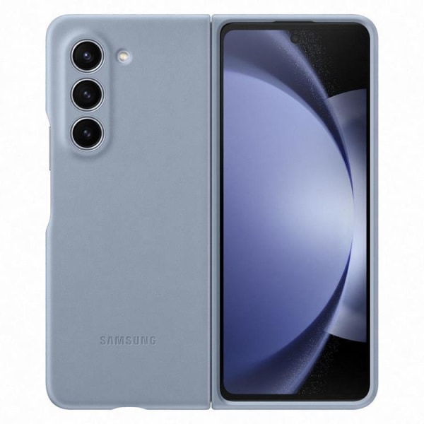 Samsung Galaxy Z Fold 5 Mobilskal PU Læder - Blå