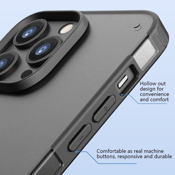 X-LEVEL Mobilskal till iPhone 12/12 Pro PC+TPU Svart