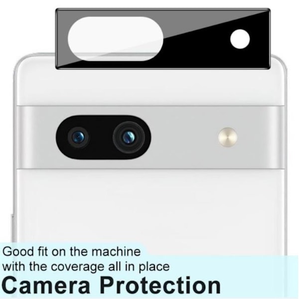 IMAK Google Pixel 7A Kameralinsskydd i Härdat glas - Svart Svart