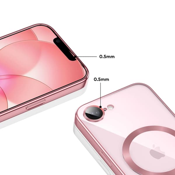 Tech-Protect Mobilskal För iPhone 16e/17e Magsafe Magflex - Rosa Guld Roséguld