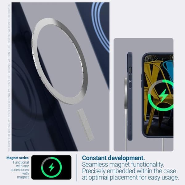 Spigen iPhone 14 Plus Magsafe -kuori Caseology Parallax - Midnight Blå