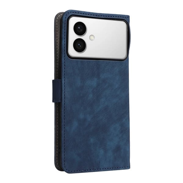 Samsung Galaxy S26 Edge Plånboksfodral RFID Skydd Konstläder - Blå