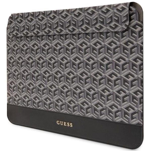 Guess Datafodral 14" Sleeve GCube Stripes - Svart Svart