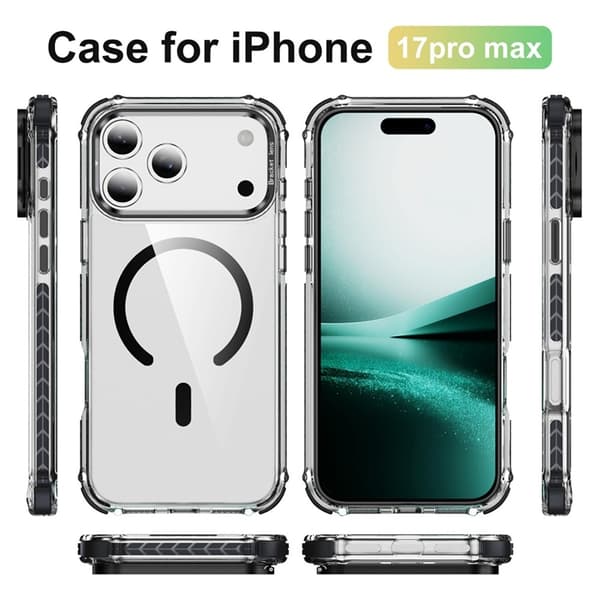 Mobilskal till iPhone 17 Pro Max MagSafe Kickstand - Svart Svart