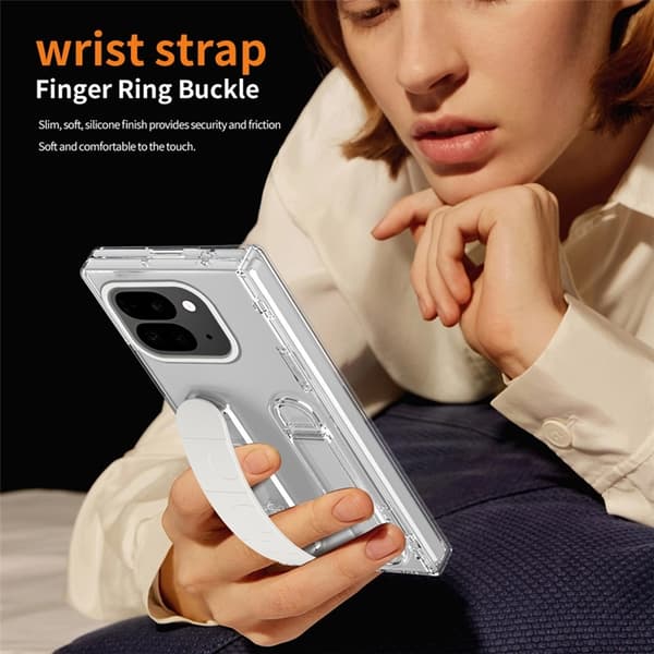 Mobilskal till Google Pixel 10 Pro Fold Wristband Kickstand - Transparent Transparent