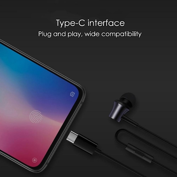 Original Stereo Headset Xiaomi HSEJ04WM USB-C Svart Svart