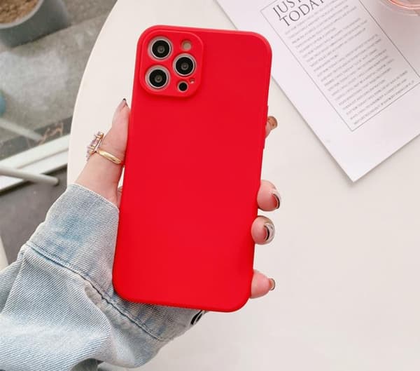 Tunt Mjukt Skal iPhone 13 Pro - Punainen Red