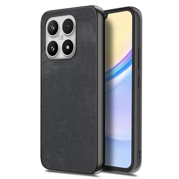 Mobilskal för Xiaomi 17 Retro Läder Shockproof Slim Svart