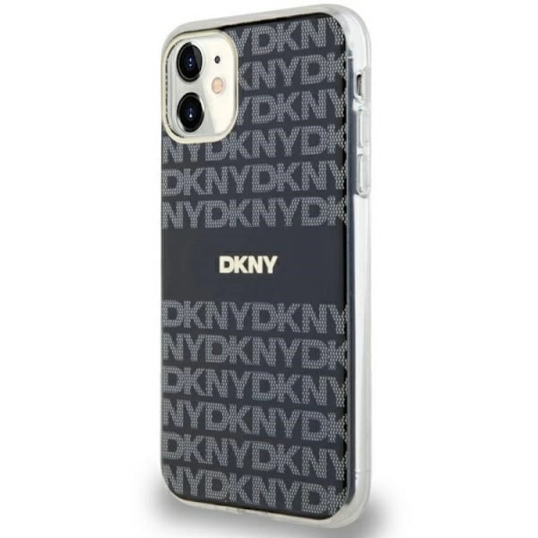 DKNY iPhone 11/XR Mobilskal Magsafe IML Mono & Stripe - Svart Svart