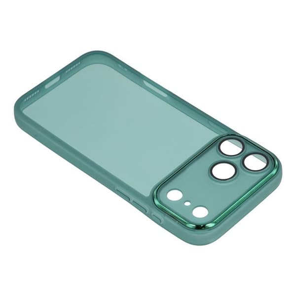 Mobilskal till iPhone 17 Pro Electroplated Kameraram - Grön Grön
