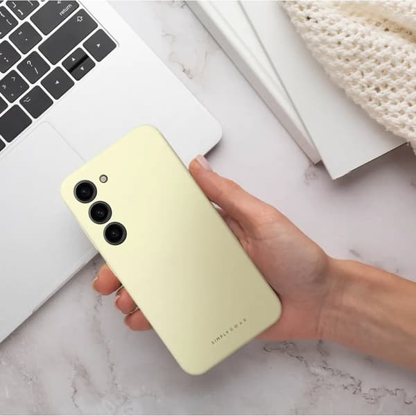 Roar Telefontaske til Galaxy S25 Edge Cloud Skin - Lysegul Gul