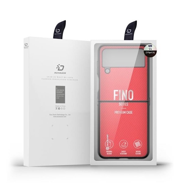Dux Ducis Galaxy Z Flip 4 Skal Fino - Röd