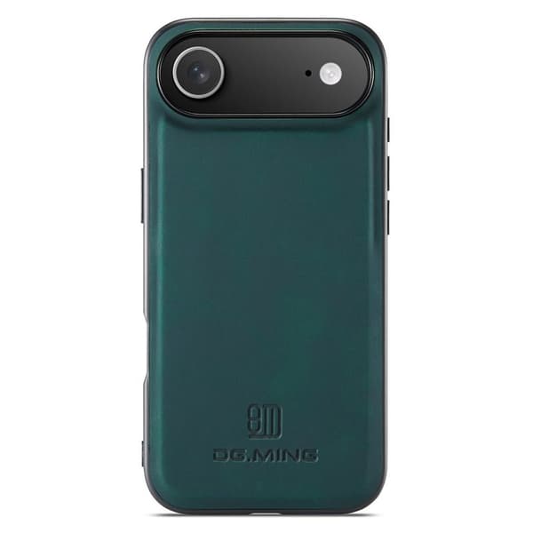 DG.MING Mobilskal till iPhone Air PU Läder Hybrid Grön