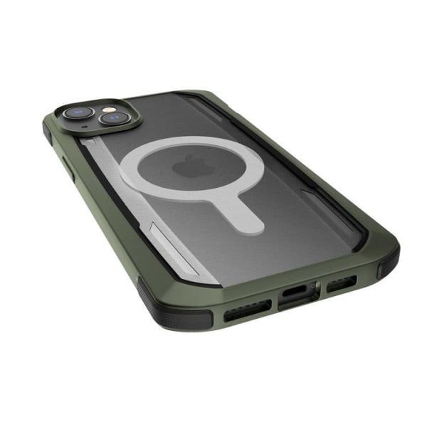 Raptic iPhone 14 Pro Case Magsafe Secure Armored - vihreä