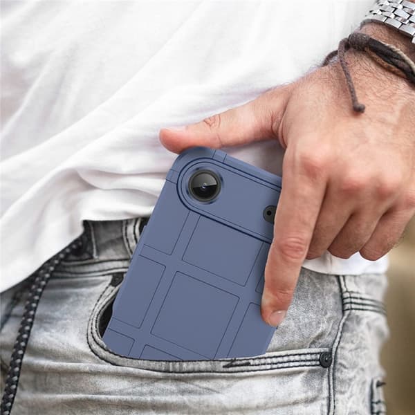 Mobilskal till iPhone Air Grid Design Scratch-Proof Soft TPU - Blå Blå