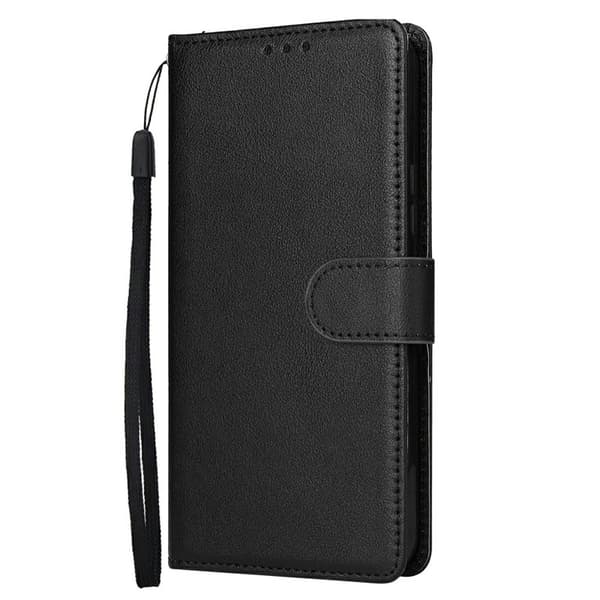 Samsung Galaxy S26 / S26 Pro Plånboksfodral Ställ Konstläder - Svart