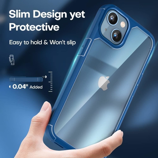[6in1] BOOM iPhone 14 Plus Skal - Kameralinsskydd - Härdat Glas