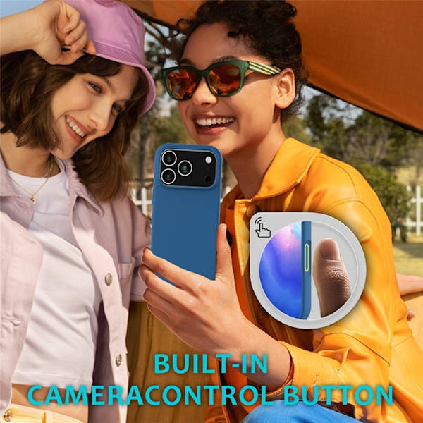 Mobilskal till iPhone 17 Pro Liquid Silikon - Blå Blå