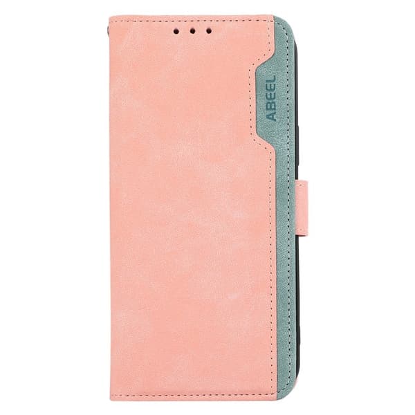 ABEEL Samsung Galaxy S22+ 5G Plånboksfodral Konstläder RFID-Skydd Rosa