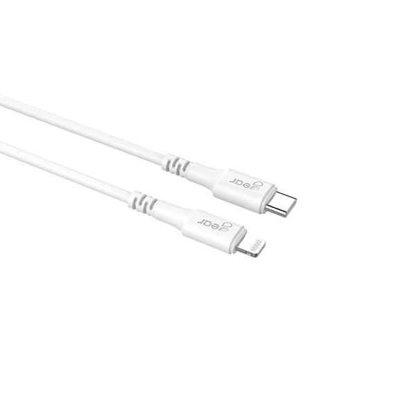 Gear USB-C Til Lightning 0.5m Kabel MFI C94 - Hvid Vit