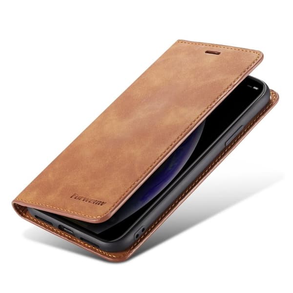 FORWENW Fantasy Series iPhone XS Plånboksfodral Konstläder - Brun