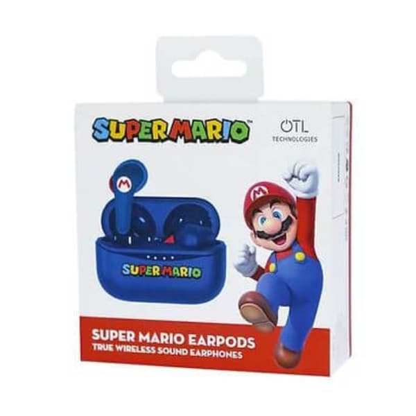 Super Mario Hörlurar In-Ear TWS - Blå Blå