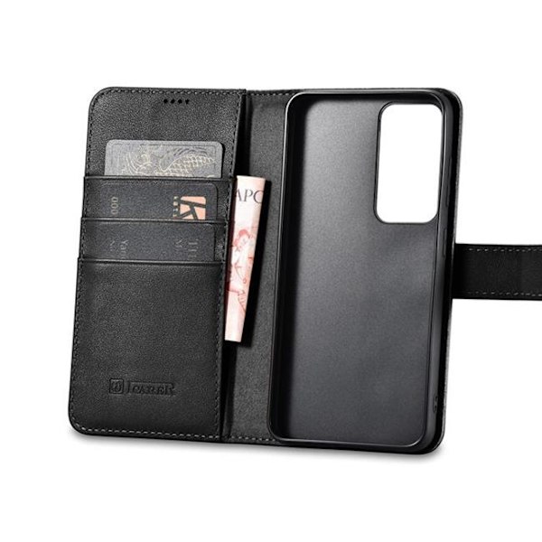 iCarer Galaxy S23 Plus Punge Etui Læder - Sort Black