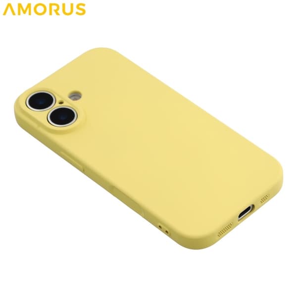 AMORUS Mobilskal till iPhone 17 Precise Cutouts TPU Fiber - Gul Gul