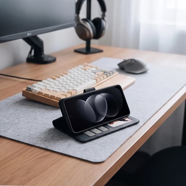 Tech-Protect Plånboksfodral För Xiaomi Redmi Note 17 Pro 5G - Matte Svart