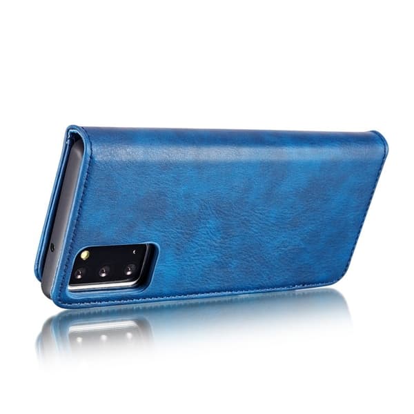 DG.MING Detachable 2-in-1 Back Cover + Äkta Läder Plånboksfodral Blå