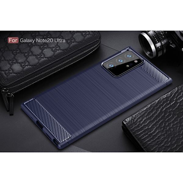 Carbon TPU Skal till Galaxy Note 20 Ultra - Blue