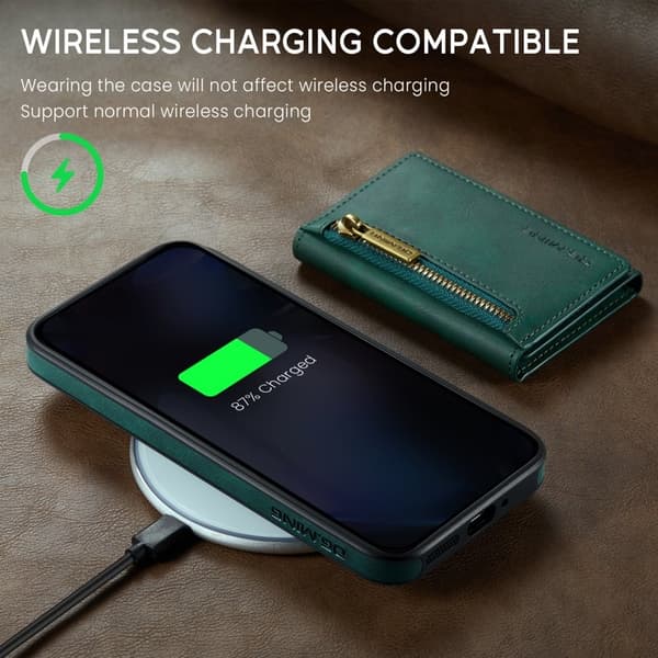 DG.MING M5 Series Mobilskal till Google Pixel 9 Pro XL Konstläder Grön
