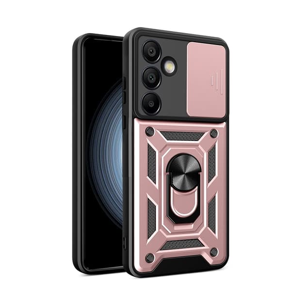 Telefontaske til Galaxy A26 Hybrid Armor Camshield - Lyserød Rosa